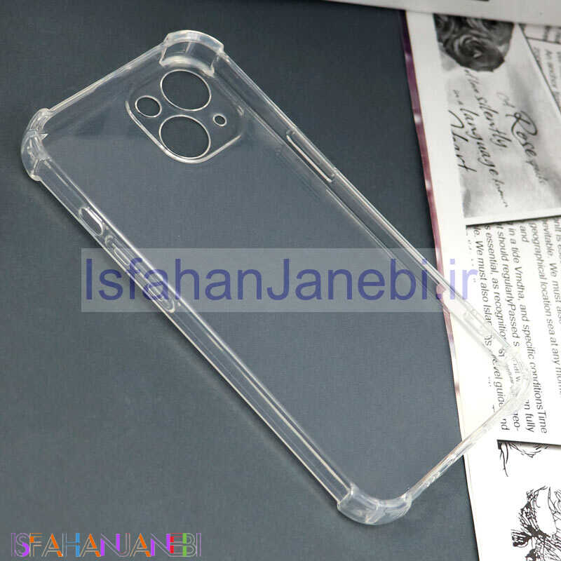 اصفهان جانبی-قاب محافظ لنزدار ژله ای ضربه گیر بی رنگ iPhone 13