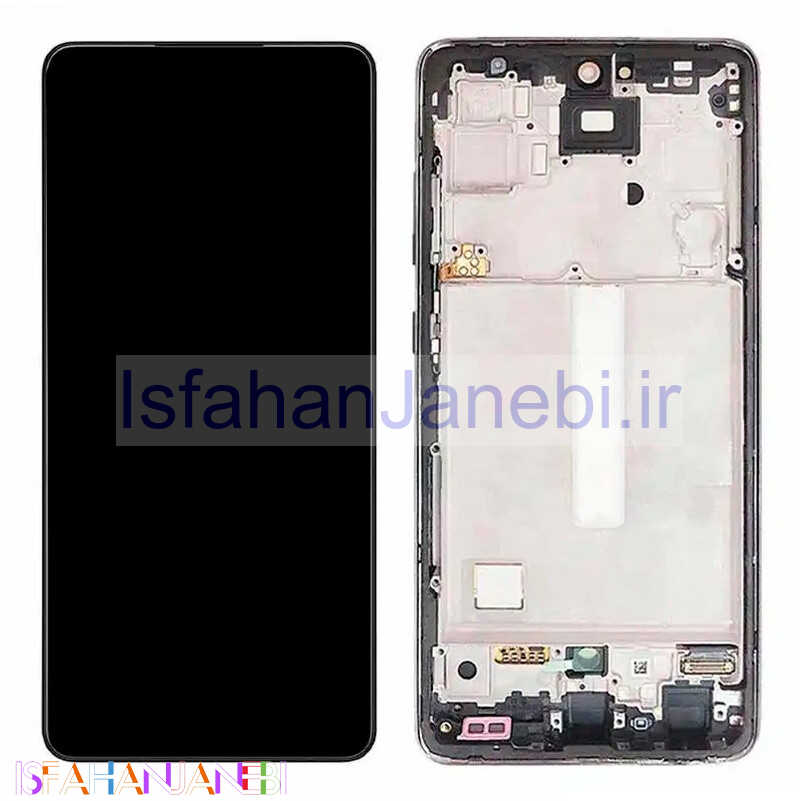 اصفهان جانبی-تاچ و ال سی دی اورجینال Samsung Galaxy A52 سرویس پک به همراه فریم