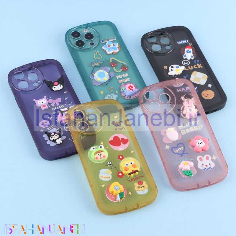 اصفهان جانبی-قاب Fashion Case آیفون iPhone 14 Pro Max عروسک برجسته محافظ لنزدار