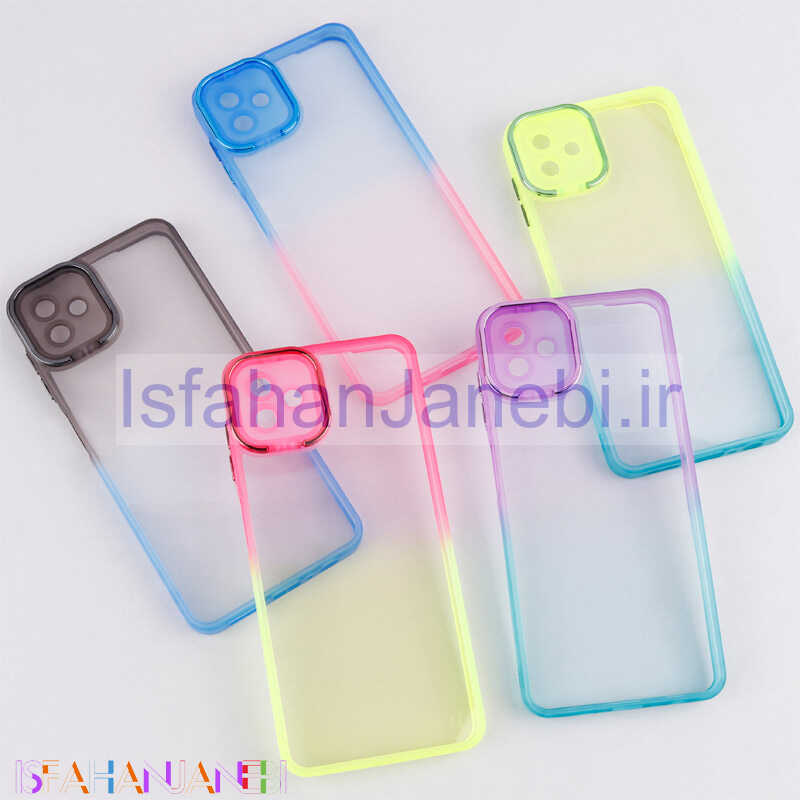 اصفهان جانبی-قاب ضد ضربه استند شو دور رنگی محافظ لنزدار Samsung Galaxy A04