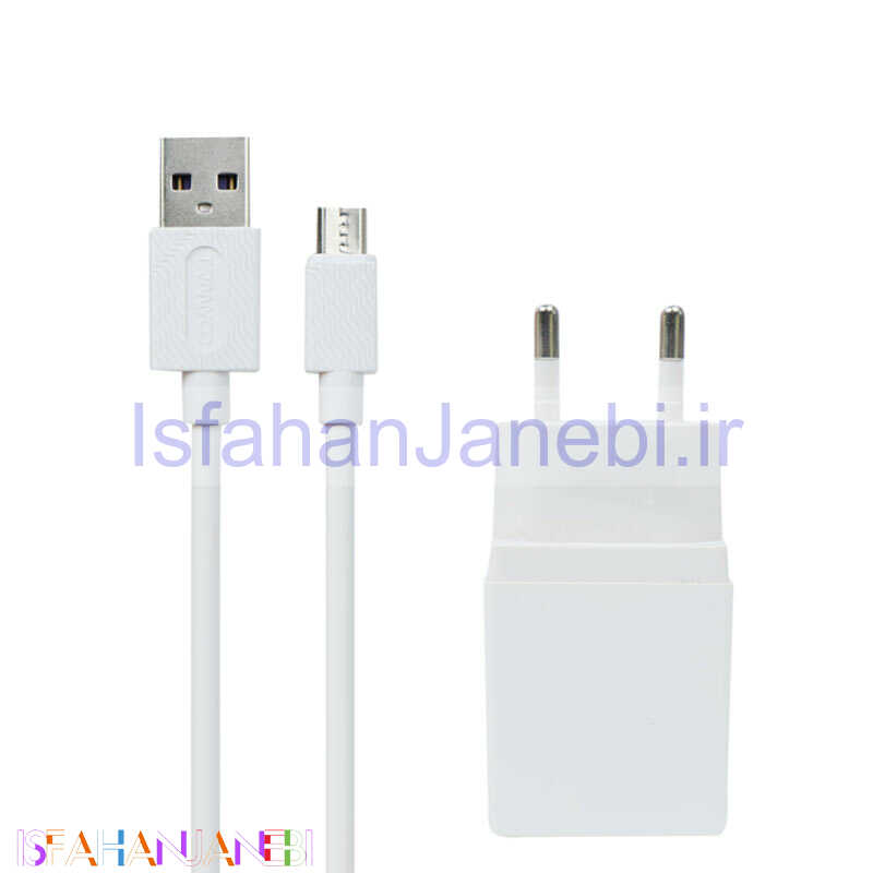 اصفهان جانبی-شارژر دیواری فست شارژ Tranyoo V11 2.4A + کابل میکرو یو اس بی