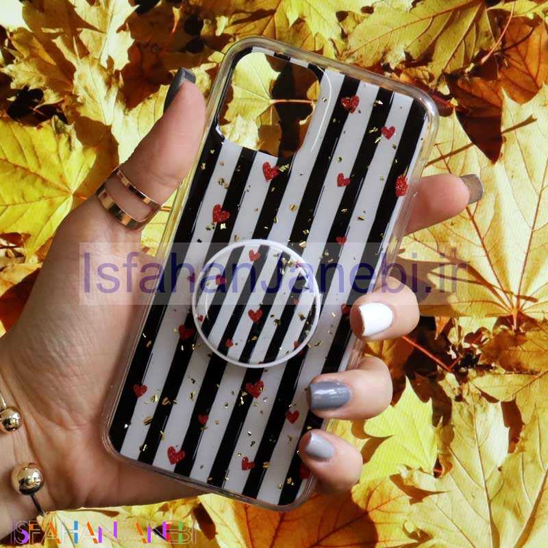 اصفهان جانبی-قاب رنگین کمانی پاپ سوکت دار خرچنگی کد2 آیفون iPhone 11 Pro
