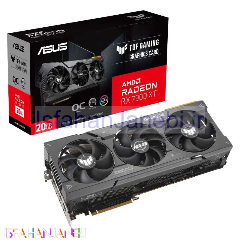 اصفهان جانبی-کارت گرافیک ASUS TUF Gaming Radeon RX7900 XT OC Edition 20GB GDDR6 320Bit