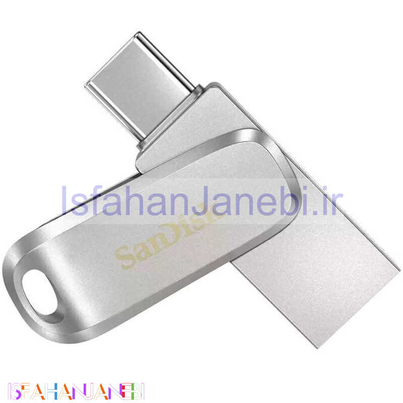 اصفهان جانبی-فلش 32 گیگ سن دیسک SanDisk Ultra Dual Drive Luxe OTG Type-C USB3.2