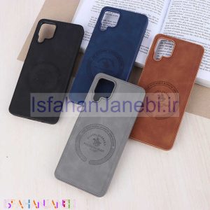 اصفهان جانبی-قاب چرمی Polo & Racquet Club سامسونگ Galaxy A12 / M12 طرح مگ سیف