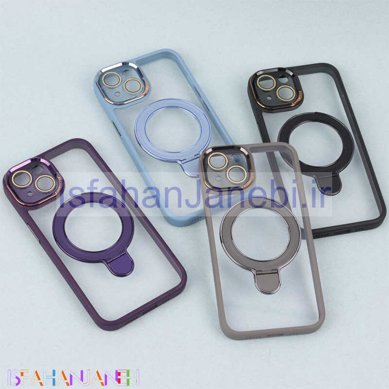 اصفهان جانبی-قاب PC شفاف مگ سیف Eason Case استند شو محافظ لنزدار iPhone 13