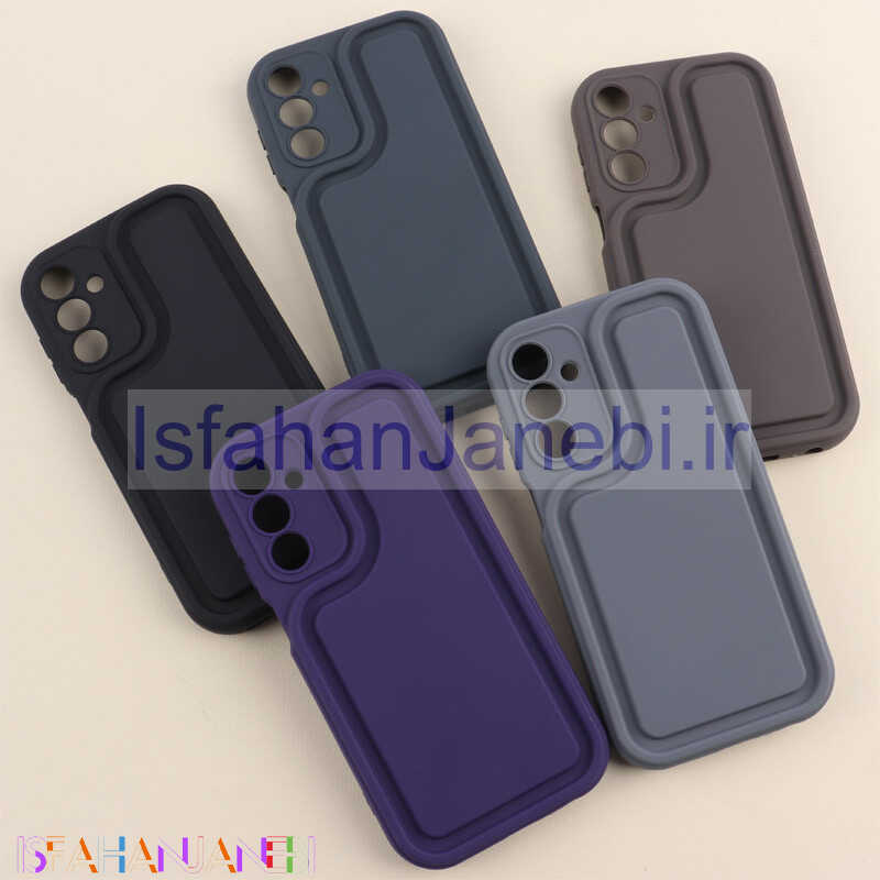 اصفهان جانبی-قاب سولید برجسته محافظ لنزدار Samsung Galaxy A15