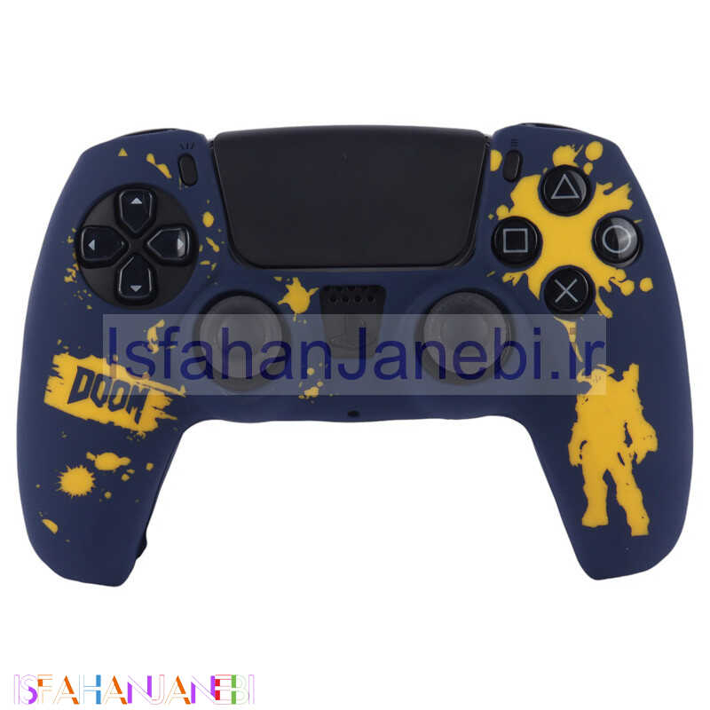 اصفهان جانبی-روکش دسته PS5 طرح Doom آبی زرد