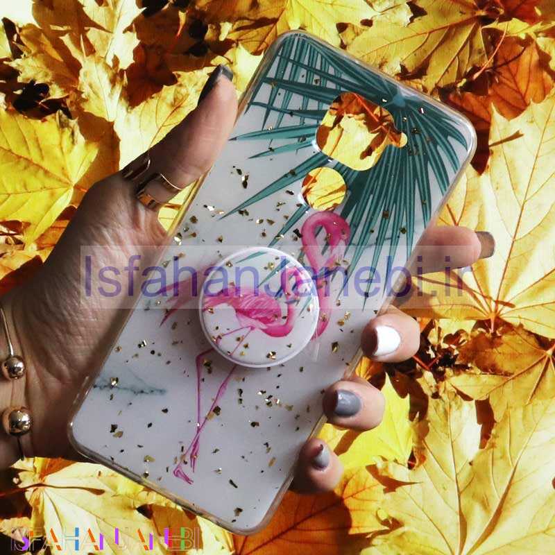 اصفهان جانبی-قاب رنگین کمانی پاپ سوکت دار خرچنگی کد3 شیائومی Redmi Note 9