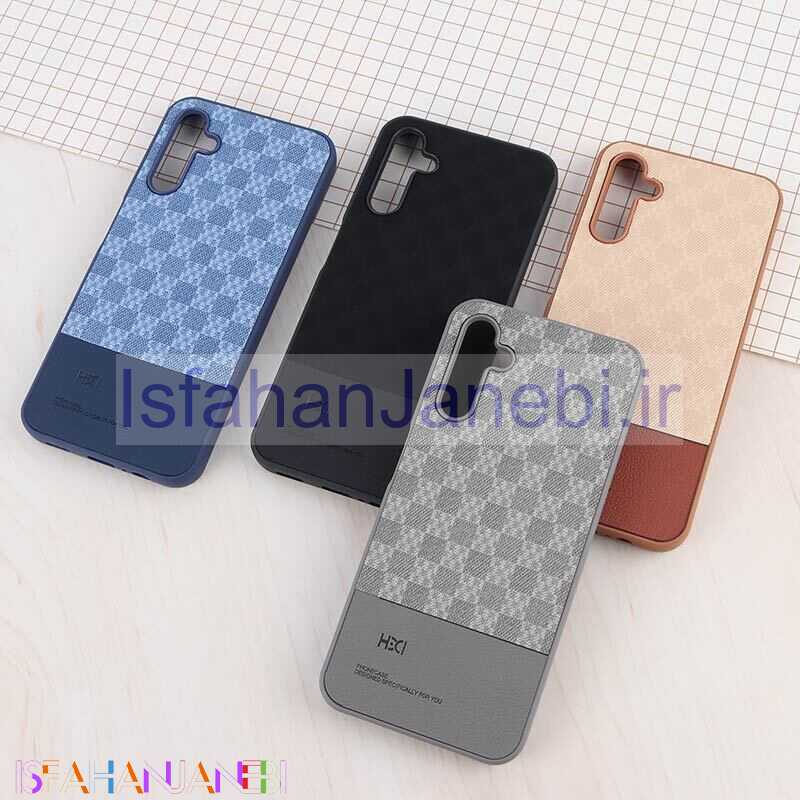 اصفهان جانبی-قاب چرمی HDCI سامسونگ Galaxy A14 4G / A14 5G دو تکه طرح دار