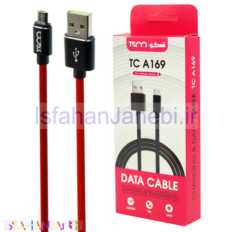 اصفهان جانبی-کابل میکرو یو اس بی TSCO TC A169 2.1A 1m