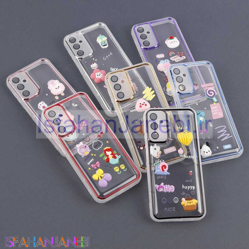 اصفهان جانبی-قاب شفاف عروسک برجسته محافظ لنزدار Samsung Galaxy A14 4G / A14 5G