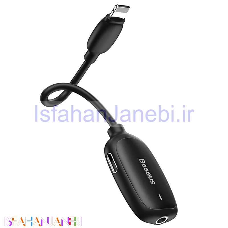 اصفهان جانبی-مبدل 1 به 2 لایتنینگ به AUX و لایتنینگ Baseus CALL51-01