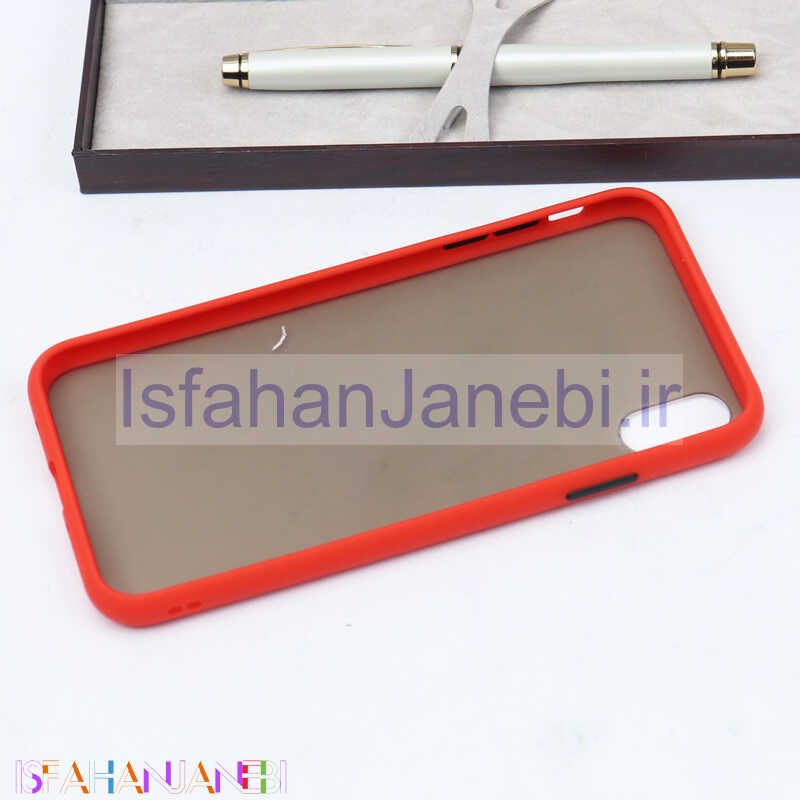 اصفهان جانبی-قاب PC مات iPhone XS Max قرمز