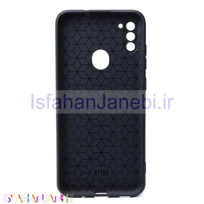 اصفهان جانبی-قاب ژله ای شطرنجی محافظ لنز دار Samsung A11 مشکی