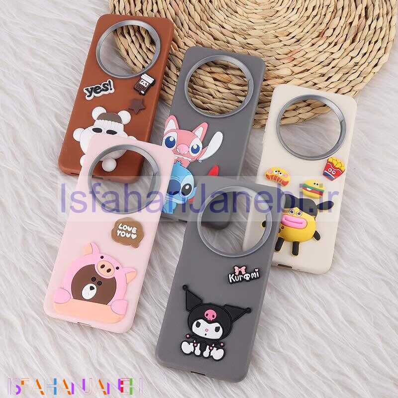 اصفهان جانبی-قاب چرمی ژله ای Leather شیائومی Redmi 14C / Poco C75 طرح دار