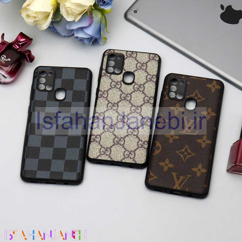 اصفهان جانبی-قاب محافظ لنزدار چرمی لاکچری Samsung A21s