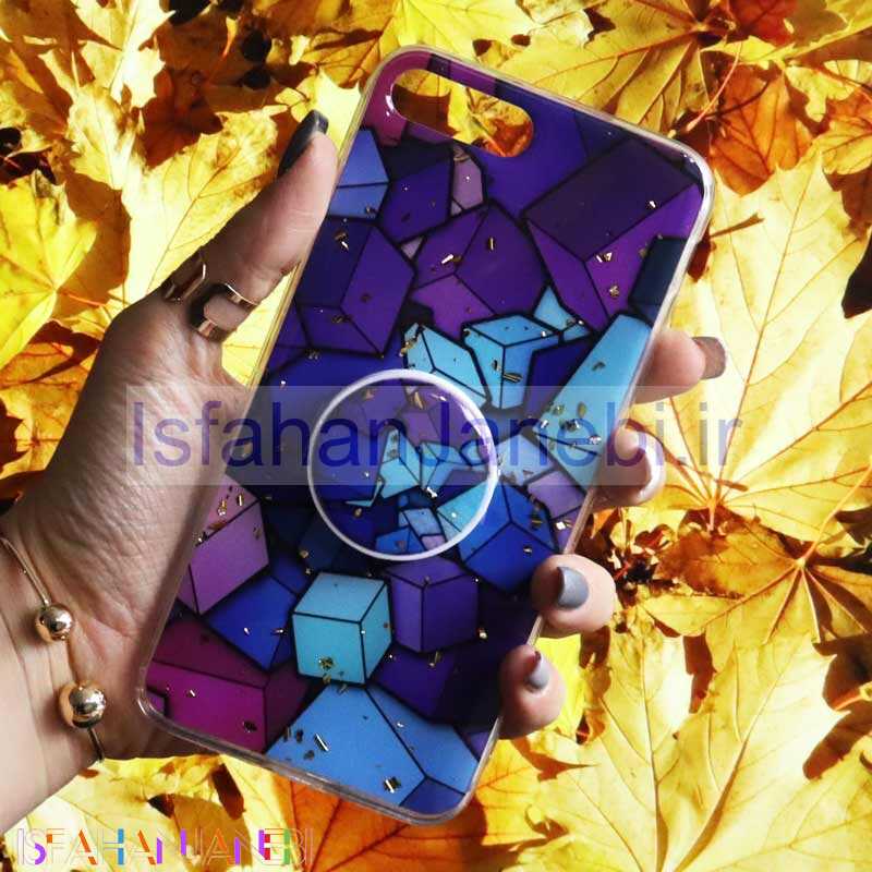اصفهان جانبی-قاب رنگین کمانی پاپ سوکت دار خرچنگی کد7 آیفون iPhone 7 Plus / 8 Plus