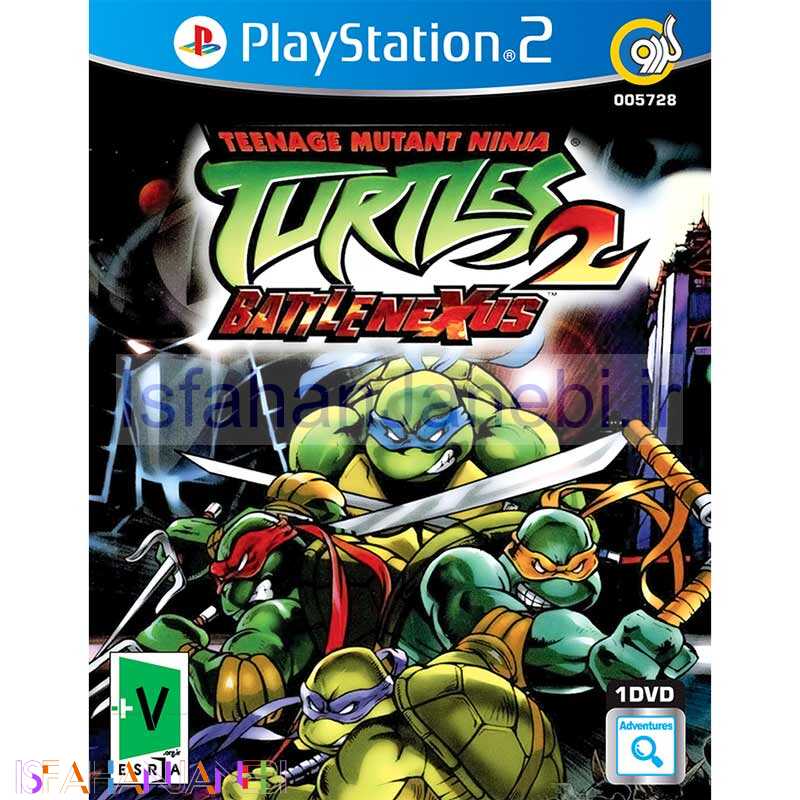 اصفهان جانبی-Teenage Mutant Ninja Turtles 2 Battlenexus PS2 گردو