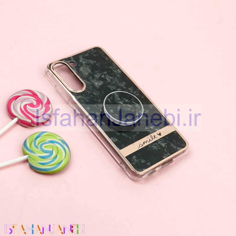 اصفهان جانبی-قاب IMD یخی گلدلاین + پاپ سوکت Samsung Galaxy S21 FE 5G