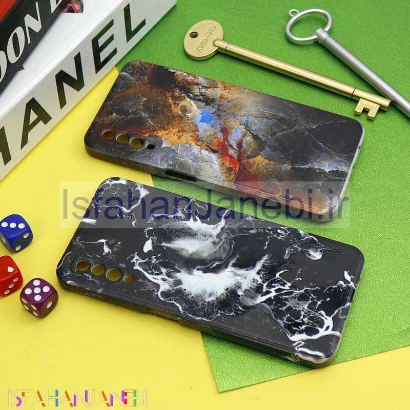 اصفهان جانبی-قاب سیلیکونی محافظ لنزدار طرح آبرنگی Samsung Galaxy A7 2018