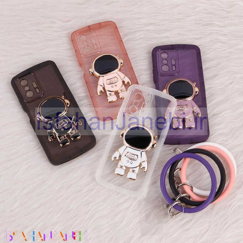 اصفهان جانبی-قاب استند آدمکی محافظ لنزدار + آویز دستی Xiaomi 11T / 11T Pro