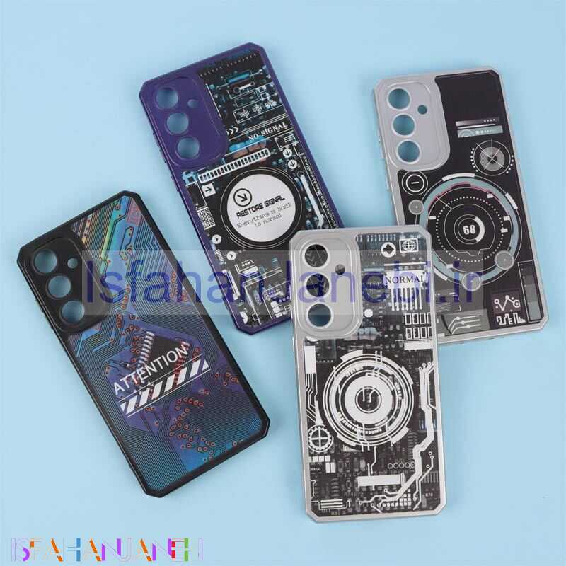 اصفهان جانبی-قاب ژله ای طرح دار مگ سیف محافظ لنزدار Samsung Galaxy A55