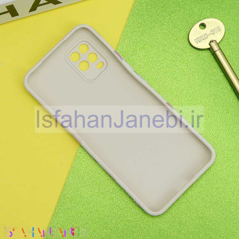 اصفهان جانبی-قاب سیلیکونی محافظ لنزدار طرح گل Xiaomi Mi 10 Lite