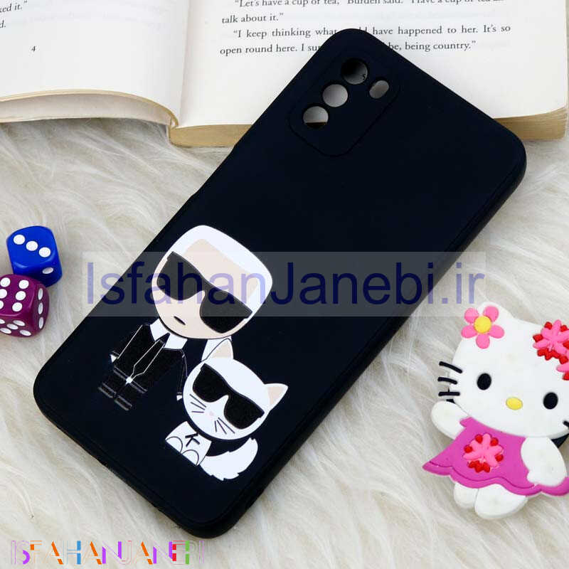 اصفهان جانبی-قاب سیلیکونی عروسکی محافظ لنزدار طرح Boss Cat شیائومی Xiaomi Poco M3