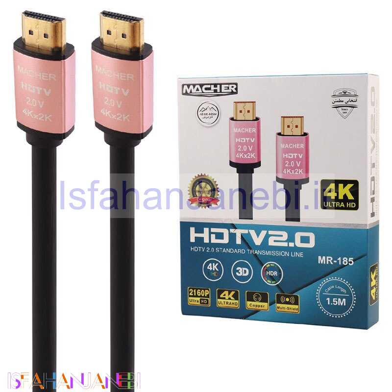 اصفهان جانبی-کابل HDMI 4K مچر MR-185 طول 1.5 متر