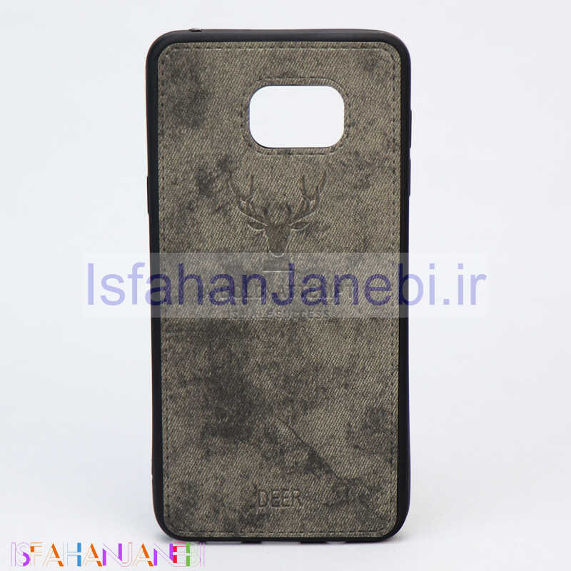 اصفهان جانبی-قاب چرمی طرح گوزن Samsung Note 5 خاکستری