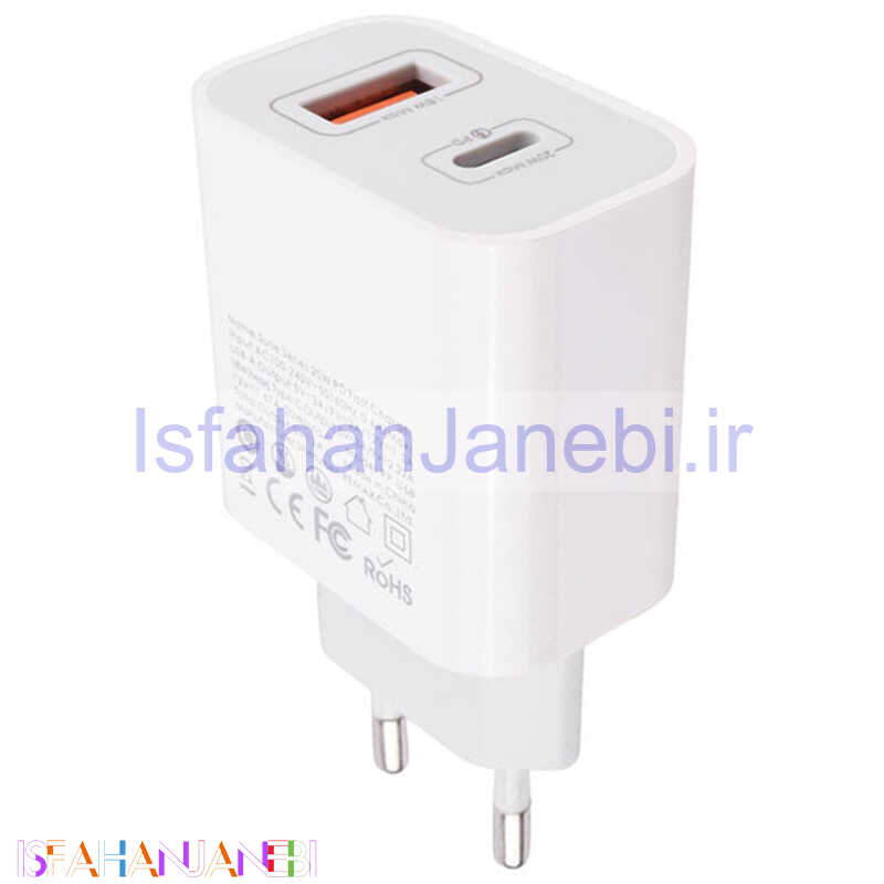 اصفهان جانبی-کلگی فست شارژ Remax RP-U68 2Port 3A QC PD 20W