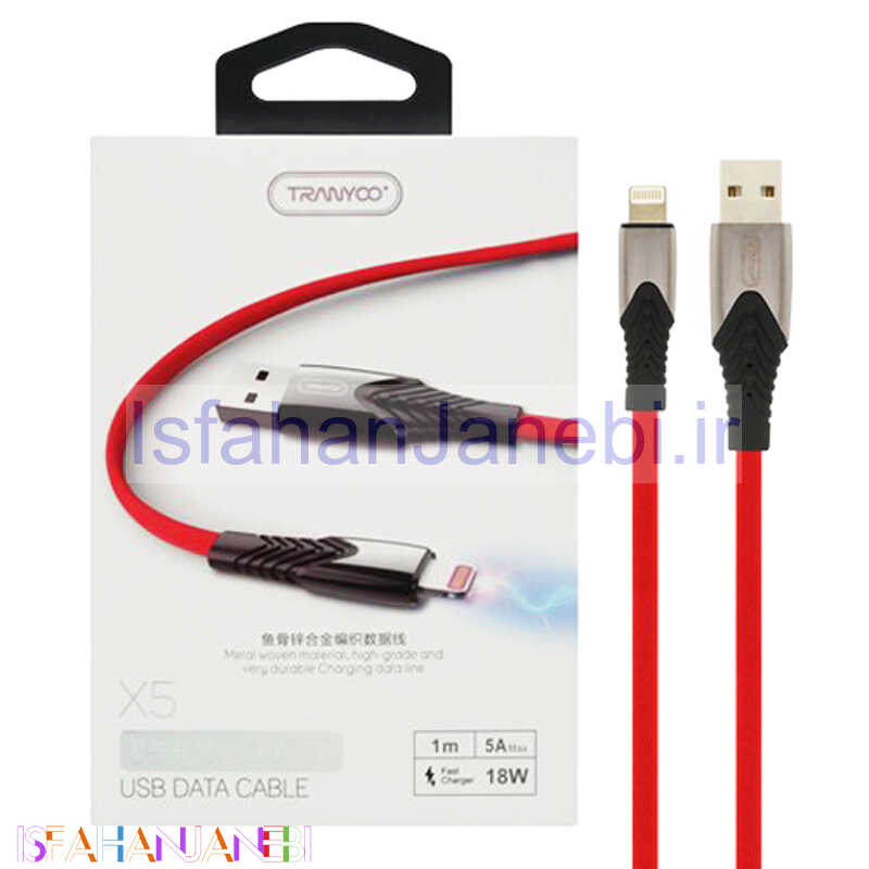 اصفهان جانبی-کابل آیفونی Tranyoo X5 5A 1m