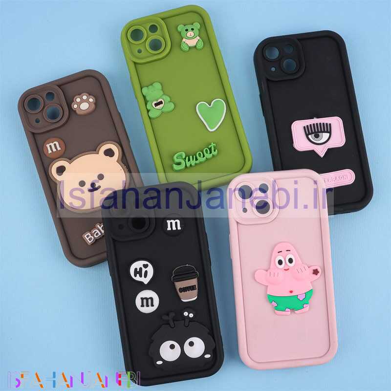 اصفهان جانبی-قاب سیلیکونی سولید آیفون 13 محافظ لنزدار