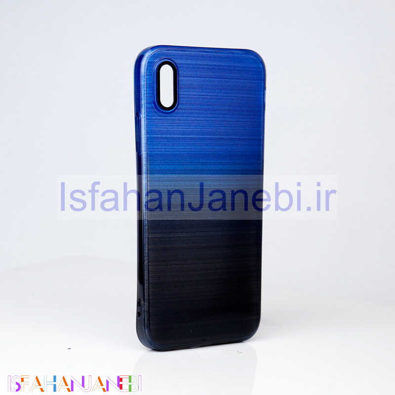 اصفهان جانبی-قاب PC براق محافظ لنزدار دو رنگ iPhone XS