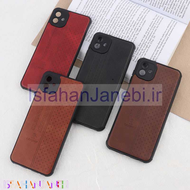 اصفهان جانبی-قاب چرمی Canary سامسونگ Galaxy A04 محافظ لنزدار