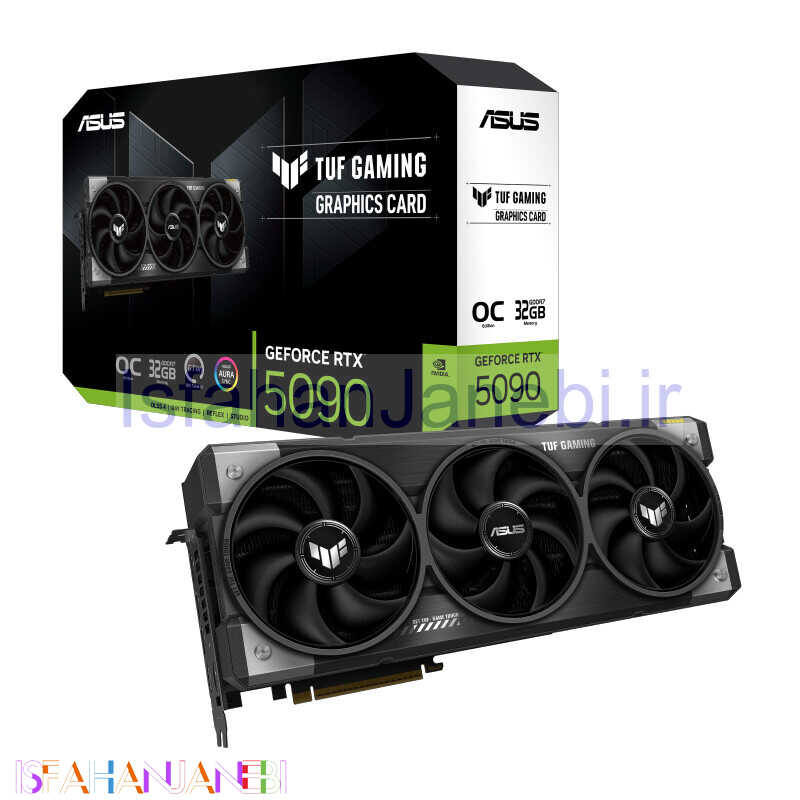 اصفهان جانبی-کارت گرافیک ASUS TUF Gaming GeForce RTX 5090 OC Edition 32GB GDDR7 512Bit