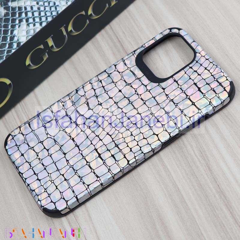 اصفهان جانبی-قاب چرمی پوست ماری هفت رنگ iPhone 12 Pro Max