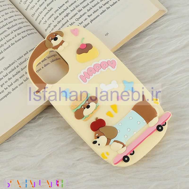 اصفهان جانبی-قاب سیلیکونی آیفون iPhone 13 / 14 طرح سگ اسکیت سوار