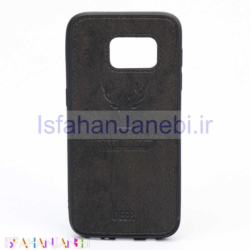 اصفهان جانبی-قاب چرمی طرح گوزن Samsung S7 مشکی