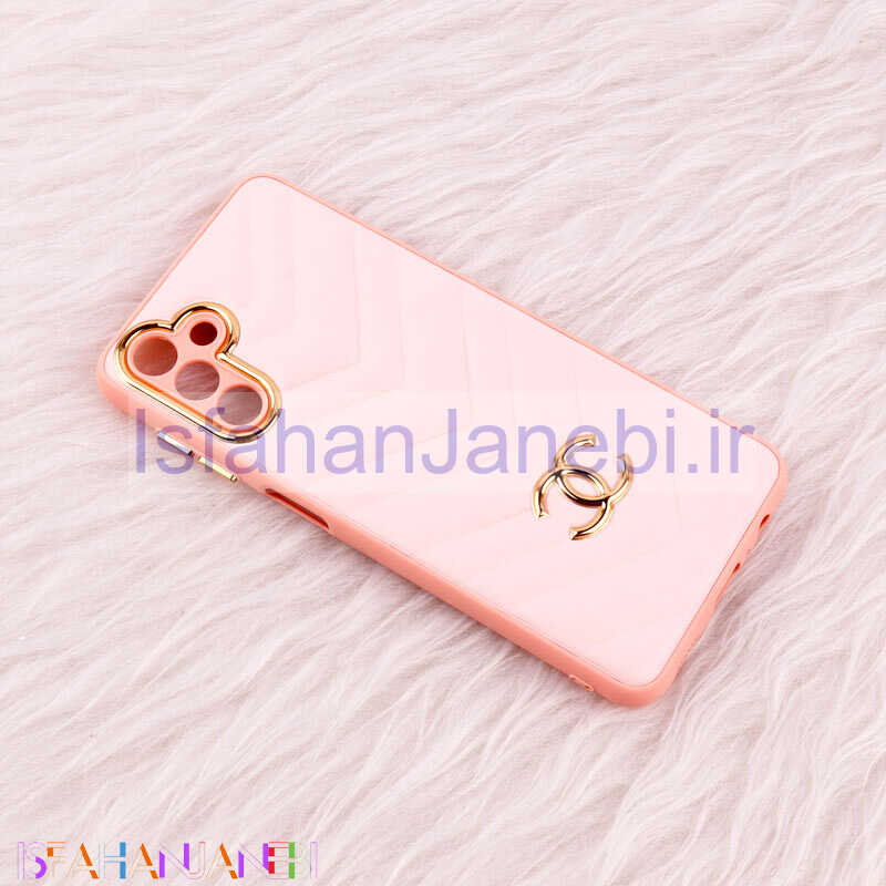 اصفهان جانبی-قاب پافر چرمی لوزی محافظ لنزدار Samsung Galaxy A04s