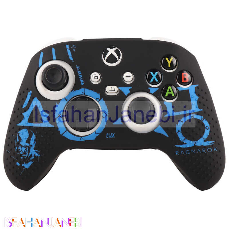 اصفهان جانبی-روکش دسته بازی Xbox X/S طرح God of War زمینه مشکی آبی