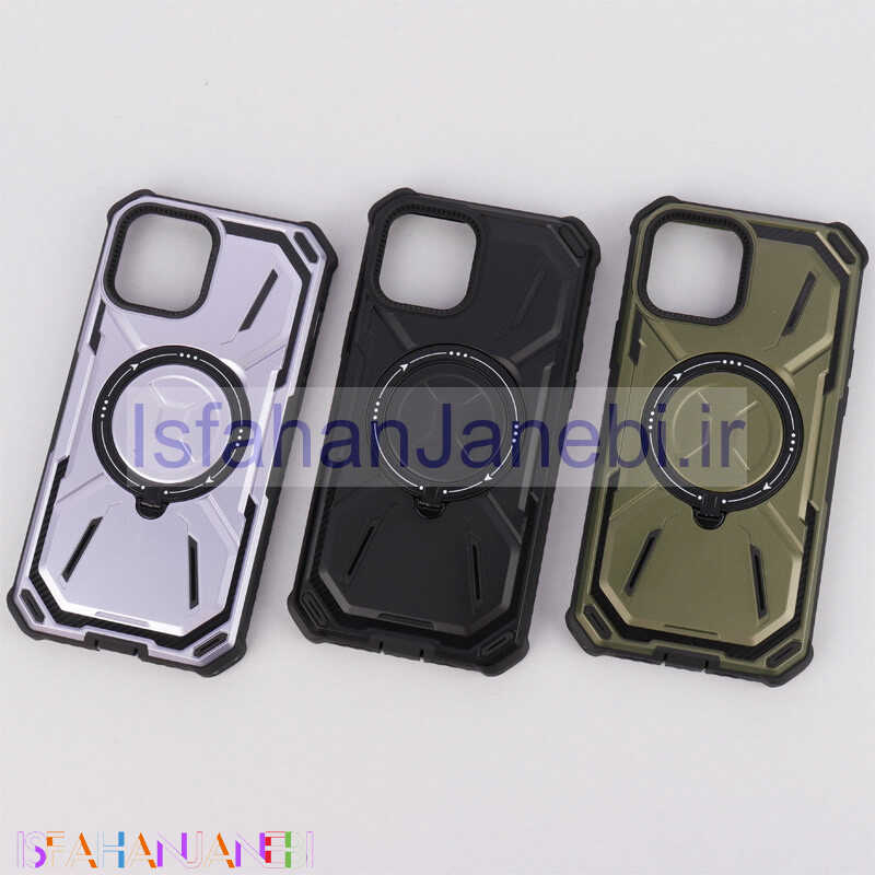 اصفهان جانبی-قاب ضد ضربه MagSafe Metal Armor استند شو iPhone 12 Pro Max