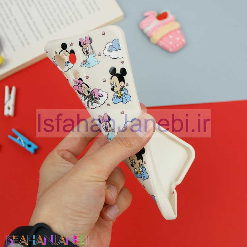 اصفهان جانبی-قاب سیلیکونی سفید محافظ لنزدار طرح میکی موس 3 شیائومی Xiaomi Mi 11 Lite