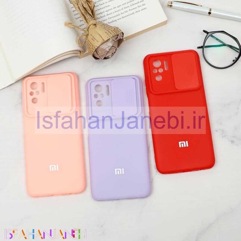 اصفهان جانبی-قاب سیلیکونی TPU محافظ لنزدار کشویی Xiaomi Redmi Note 10 لایت
