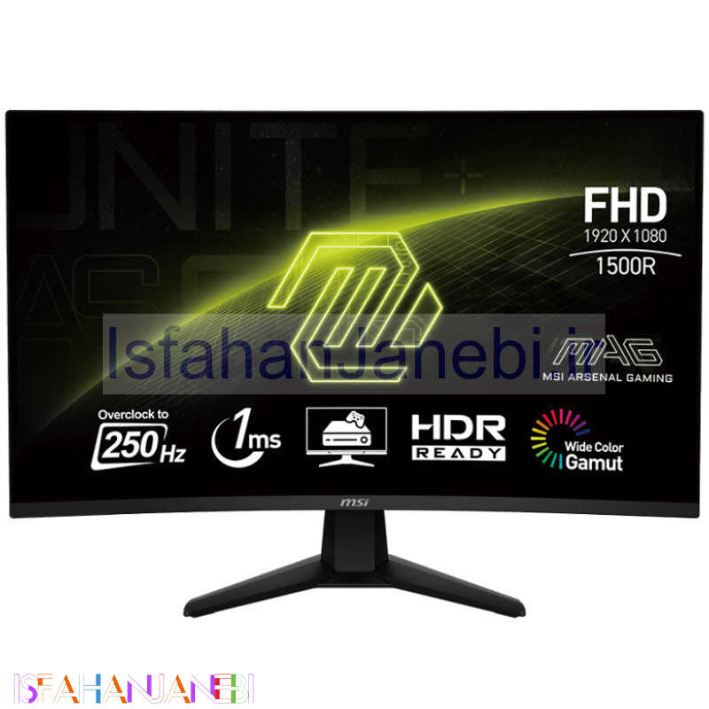 اصفهان جانبی-مانیتور گیمینگ خمیده ام اس آی MAG 32C6X سایز 31.5 اینچ
