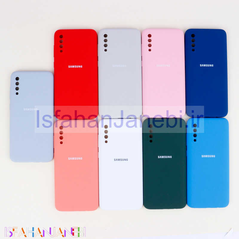 اصفهان جانبی-قاب سیلیکونی اصلی زیربسته سامسونگ Galaxy A70 محافظ لنزدار