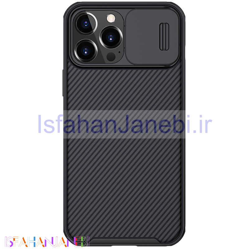 اصفهان جانبی-قاب اورجینال ضدضربه محافظ لنزدار Camshield Pro نیلکین Apple iPhone 13 Pro