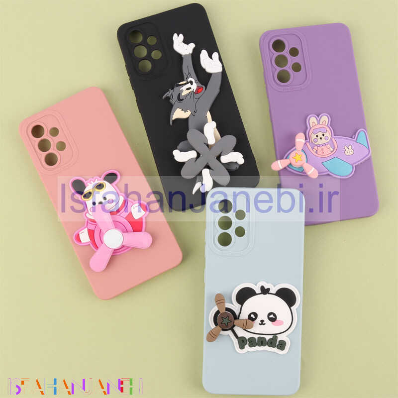 اصفهان جانبی-قاب سیلیکونی اسپینردار محافظ لنزدار سامسونگ Galaxy A32 4G