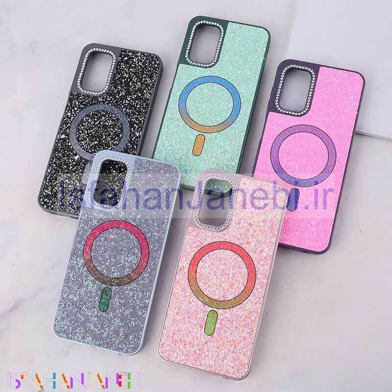 اصفهان جانبی-قاب اکلیلی سامسونگ Galaxy A13 4G نگین دار طرح مگ سیف